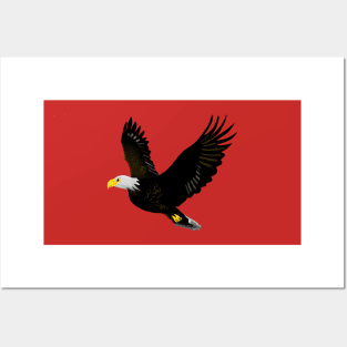 The Power of an Eagle - Red Posters and Art